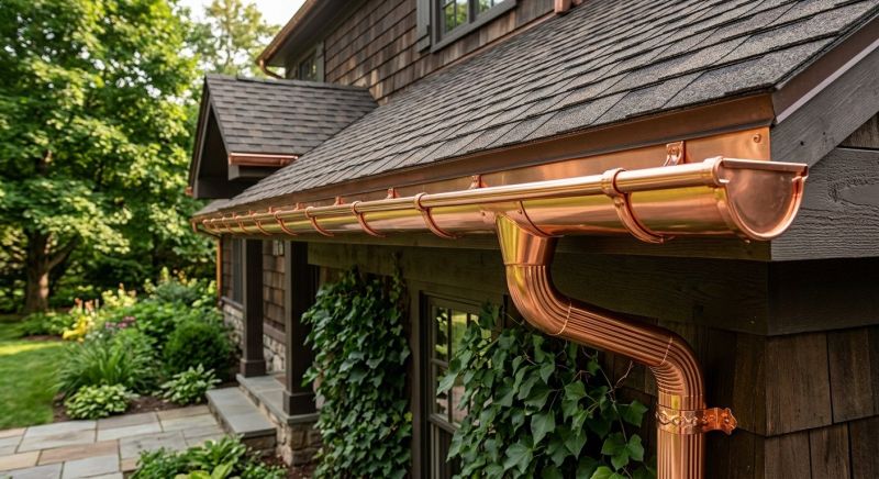 Copper Gutter Installation in Mcdonough, GA