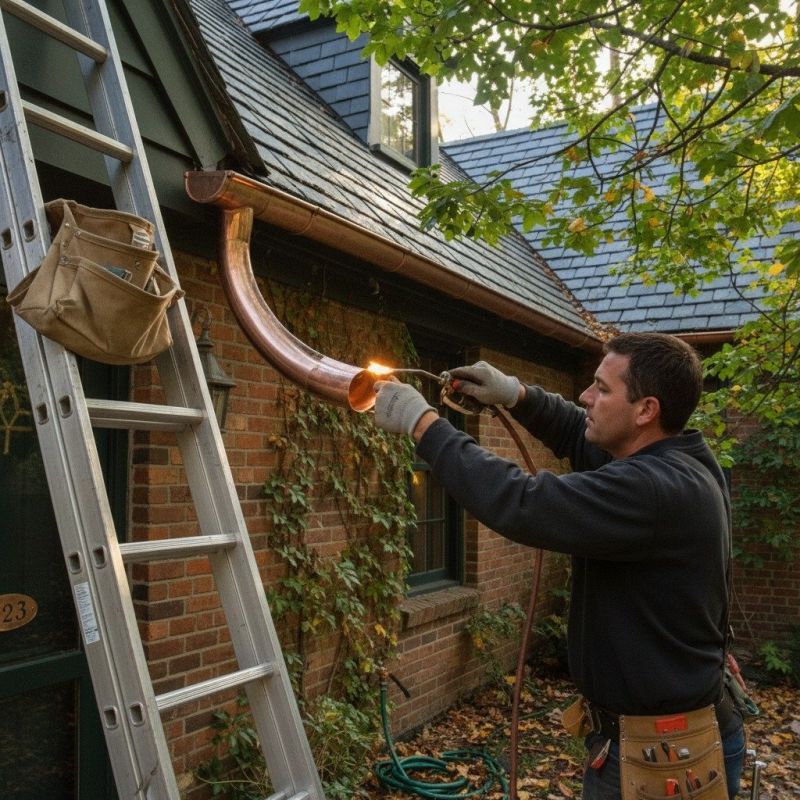 Copper Gutter Repair in Mcdonough, GA