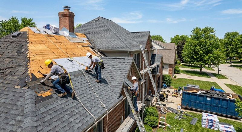 Damaged Roof Replacement in Boston, MA