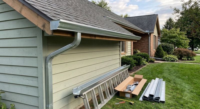 Steel Rain Gutter Installation in Mcdonough, GA